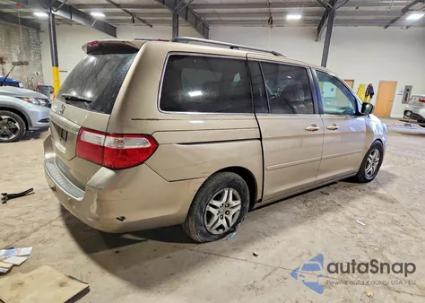 2007 Honda Odyssey Ex z USA, uszkodzony, nr VIN 5FNRL38427B038865
